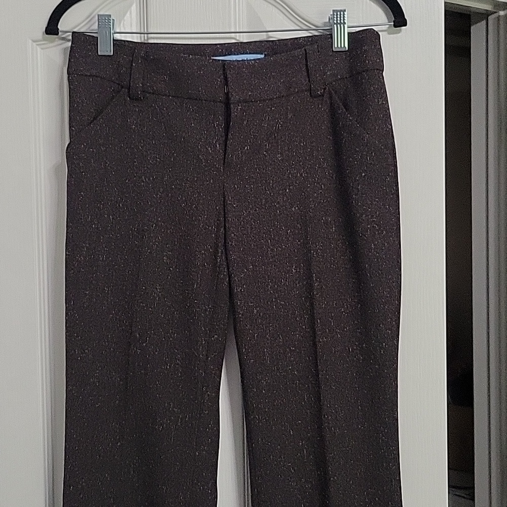 ANTONIO MELANI Straight Leg Sparkle Black Pants